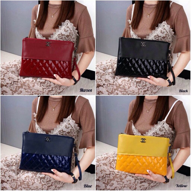 Chanel O case vanity combination leather 6387