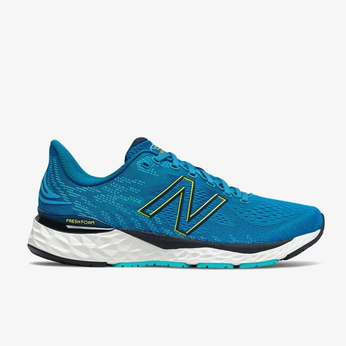 Perlengkapan Lari New Balance Fresh Foam 880 V11 Men'S Running Shoes Blue Original