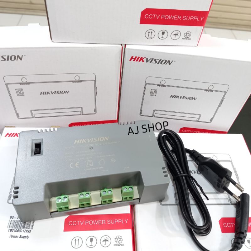 Hikvision DS-2FA1225-D4 Power Supply Hikvision 4 Kamera Adaptor CCTV 4ch