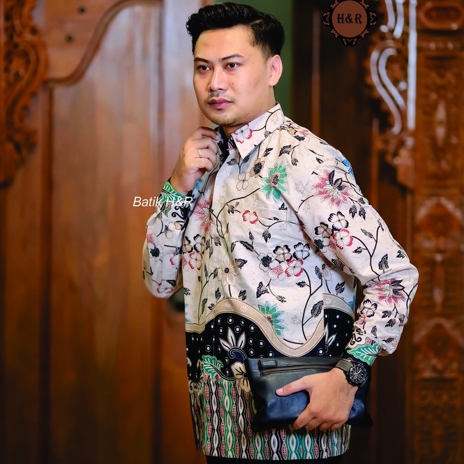 Baju Batik Pria Lengan Panjang Kemeja Batik Pria Batik Premium Kemeja Cowok Batik modern Baju Pria