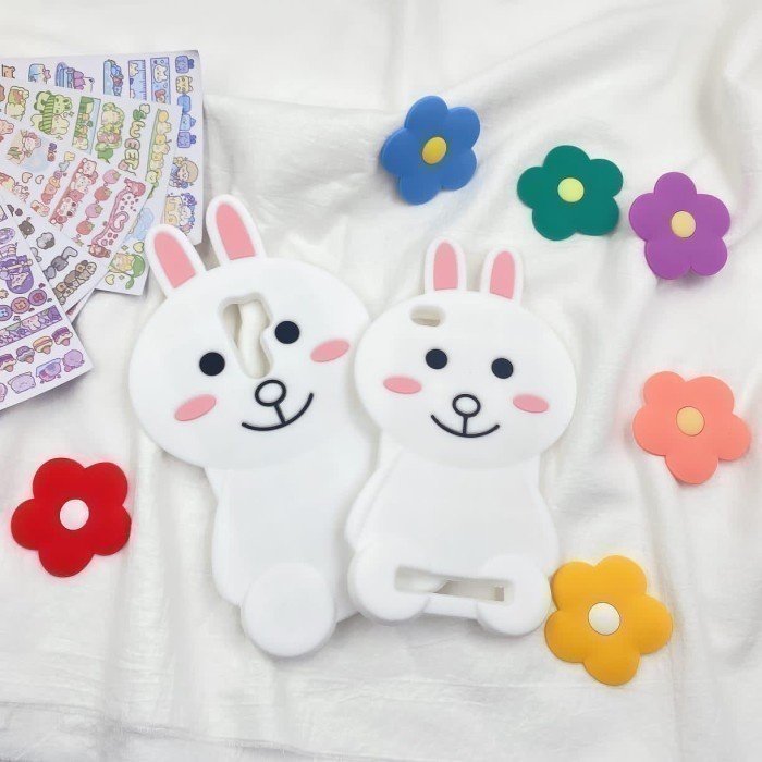 case kelinci putih samsung j2 prime