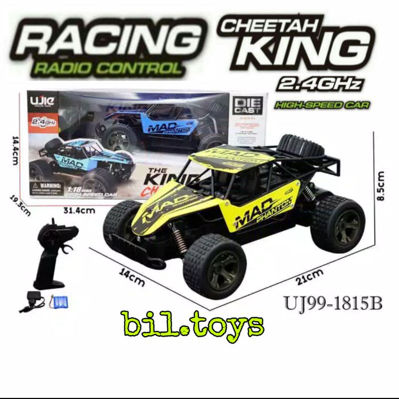 MAINAN ANAK LAKI LAKI MOBIL REMOTE CONTROL RC THE KING CHEETAH TURBO BUGGY KADO ANAK ULANG TAHUN