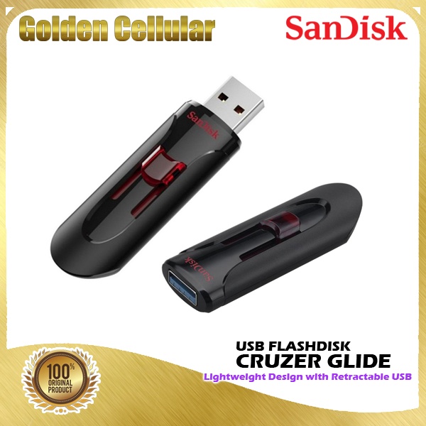 Sandisk Cruzer Glide Usb 3.0 Flashdisk 32gb 64gb 128gb 256gb 512gb