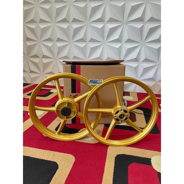 Velg RCB copy Vrossi Jupiter ukuran 160 185 x 17 bisa diaplikasikan CB GL MEGAPRO TIGER NINJA GRAND 