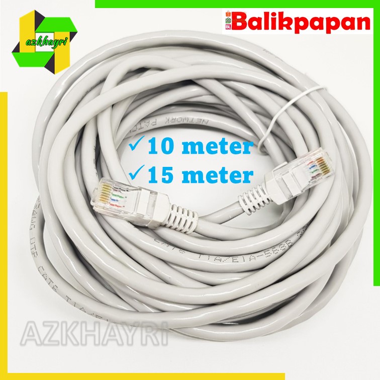 KABEL LAN 15M 10 M CAT 6 UTP Cable 15 METER PABRIKAN CAT6