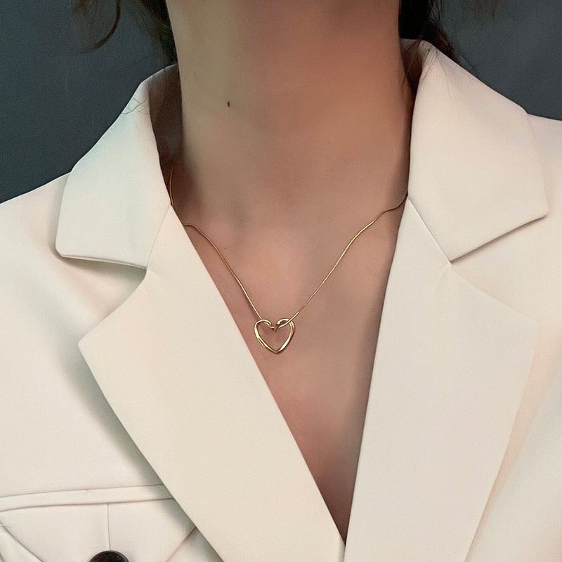 Kalung itali liontin simpul love titanium anti karat harga grosir bisa COD