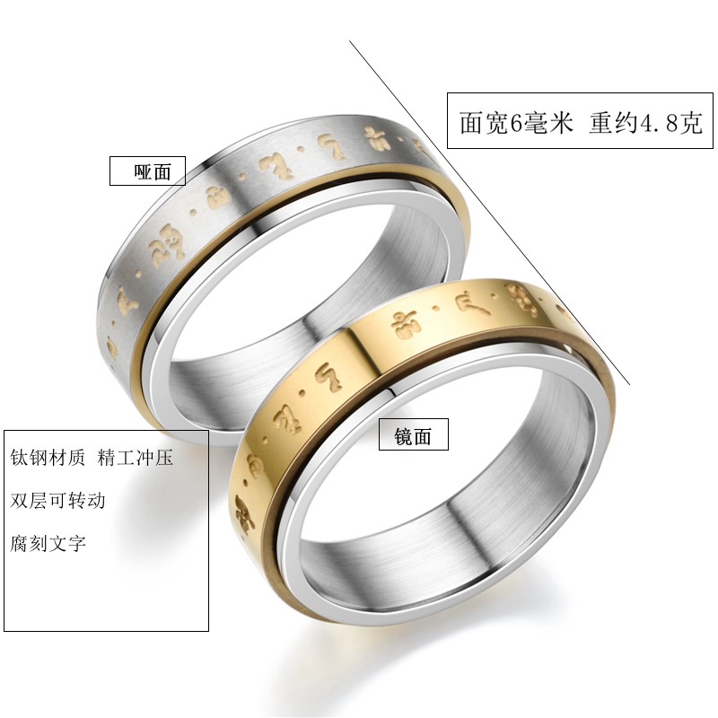Cincin Titanium Wanita Mata Berlian Anti Karat