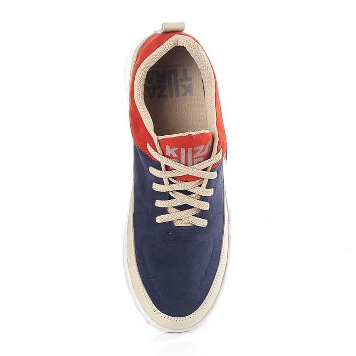 Sneakers Pria Sepatu Sport Sepatu Casual  Navy Blue handmade Bandung K378 Murah