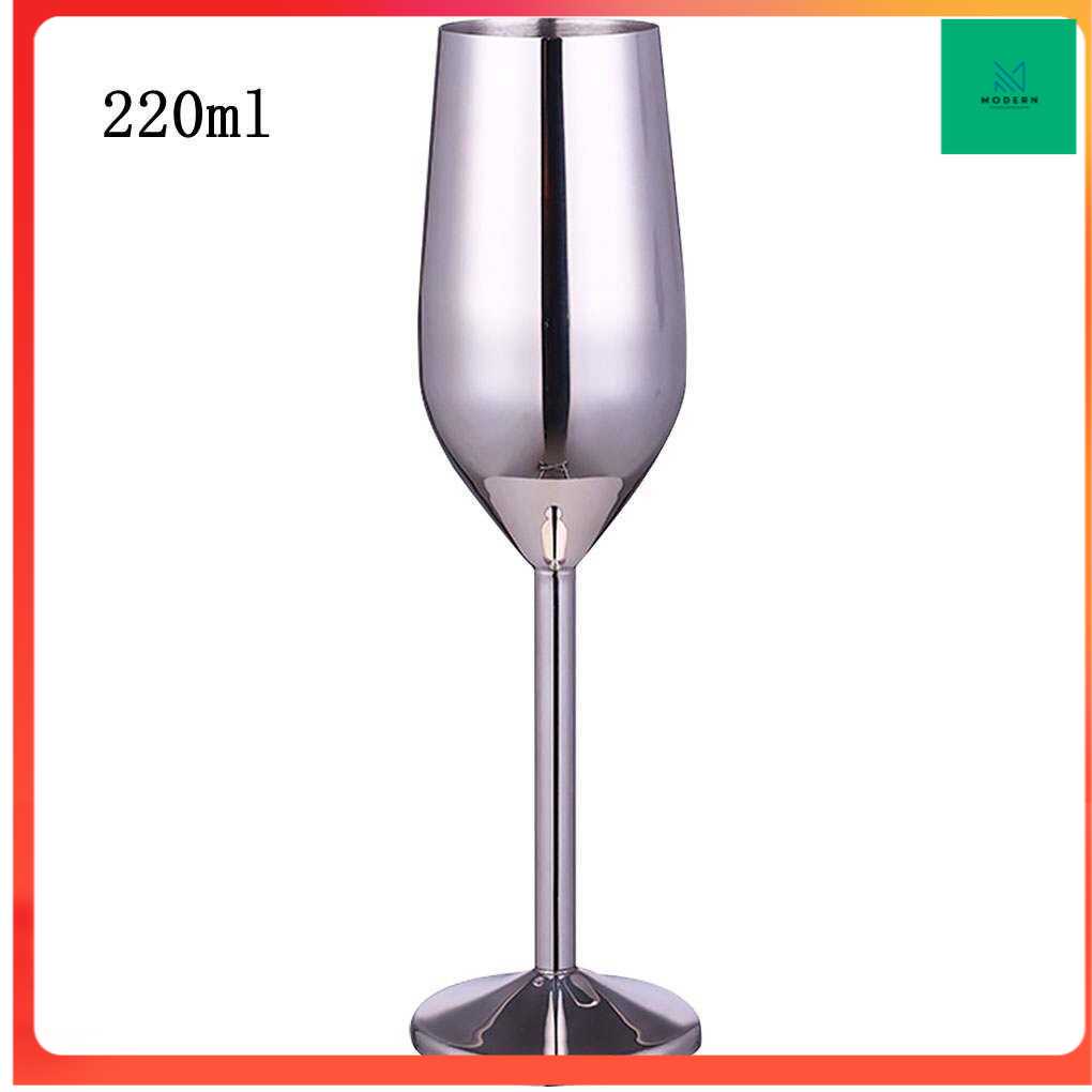 TD-DA YJBL Gelas Cangkir Stainless Steel Champagne Wine Goblet 220ml - XR105