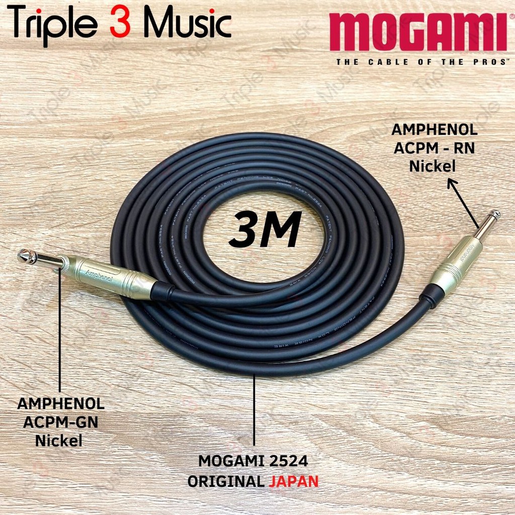 Mogami 2524 Original MADE IN JAPAN Kabel Instrument jack GITAR TS to TS JACK L