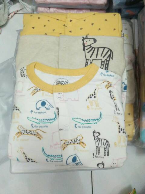 Sleepsuit mamas and papas 3in1/ mamas&amp;papas 3in1/ baju tidur bayi motif dinosaurus