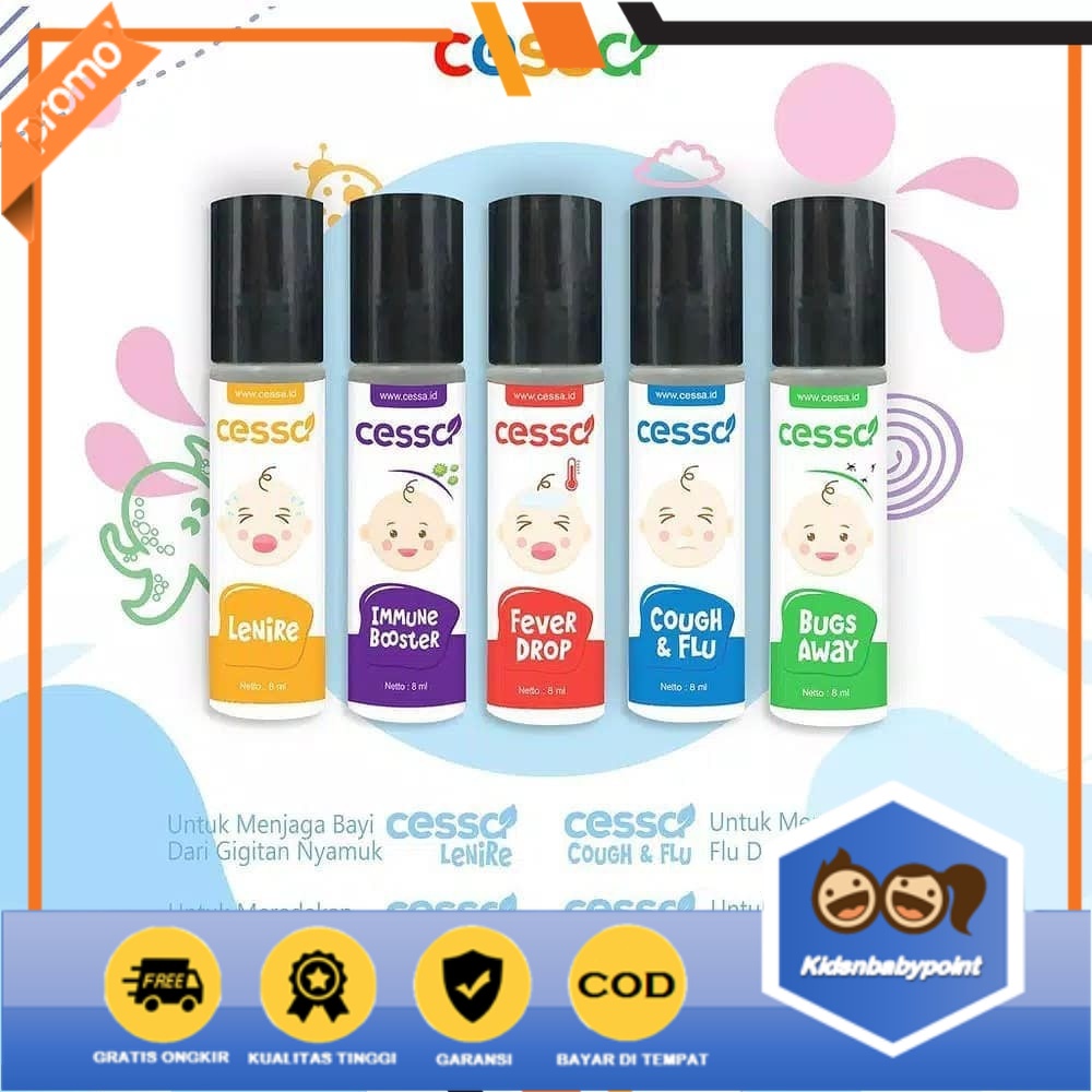 KNB Cessa Cough N Flu (0-3th) - Essential Oil Pereda Batuk &amp; Pilek Bayi Aromaterapi Baby