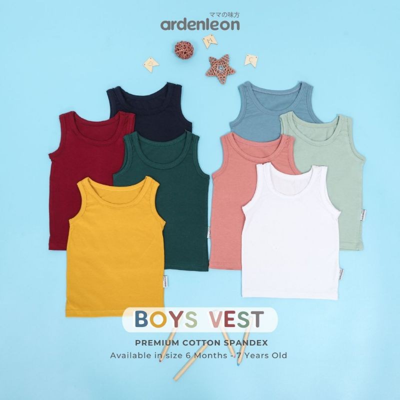 Ardenleon Boys Vest / Singlet Kaos Kutung Anak Cowok