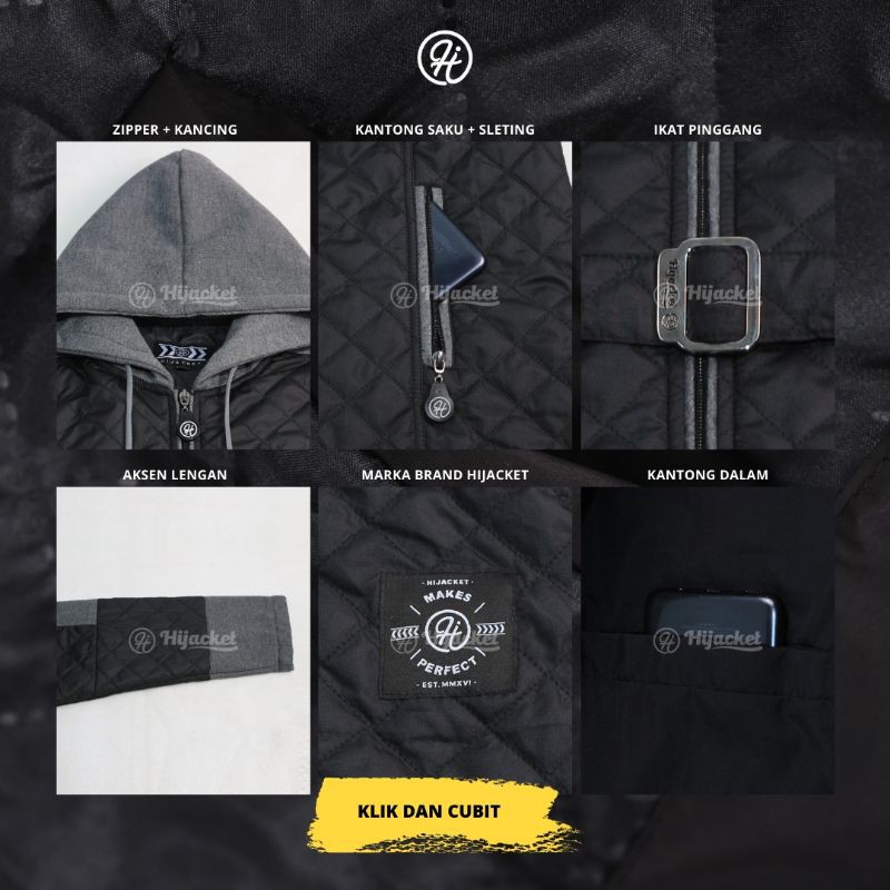 ⭐BUY 1 GET 2 GIFT⭐  HIJACKET® QUEENBEE JAKET MUSLIMAH ORIGINAL-5