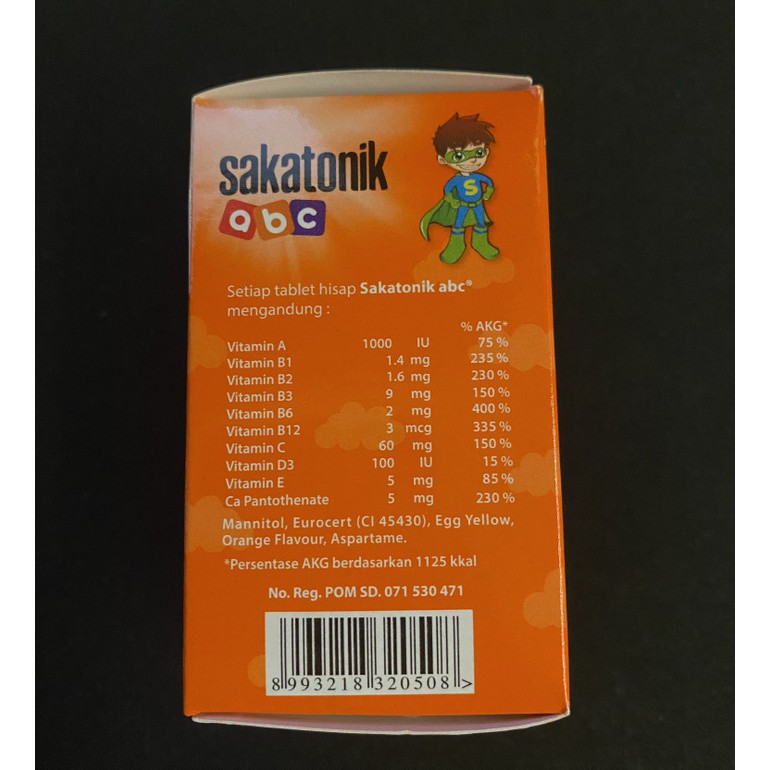 Sakatonik ABC rasa jeruk isi 30