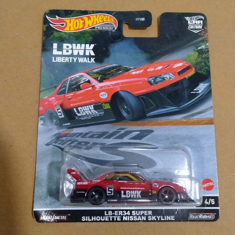 hotwheels Nissan skyline ER 34 lbwk mountain drift