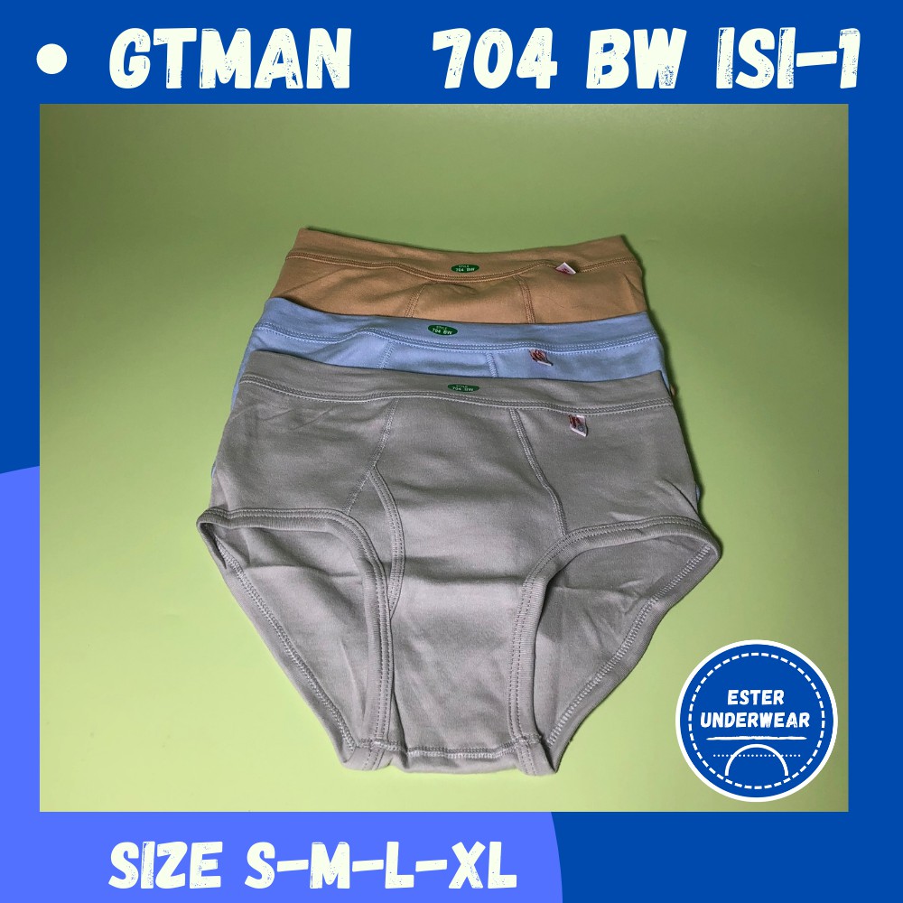 GTMAN Celana Dalam Pria Dewasa 704BW ISI-1Pcs