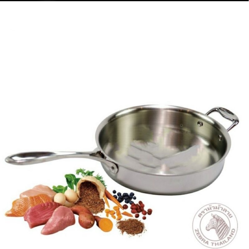 Frying Pan Zebra Estio Stainless Steel 28 Cm 5 Ply 176261 - Wajan