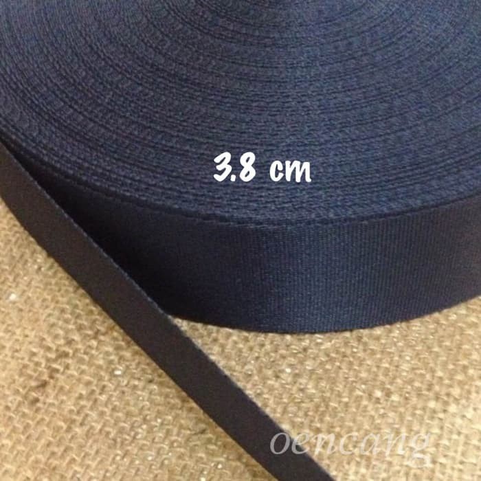 

Unik Webbing Grosgrain 3.8 cm Navy Berkualitas