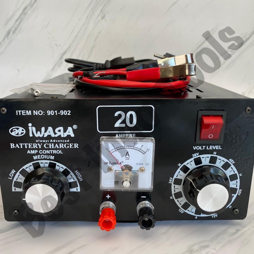 BATTERY CHARGE IWARA 60 A AMPERE CAS SETRUM BATERAI CHARGER AKI ACCU MOTOR MOBIL BESTINDOTOOLS