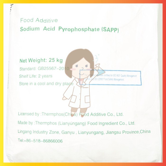 SODIUM ACID PYROPHOSPHATE SAPP THERMPHOS 25KG