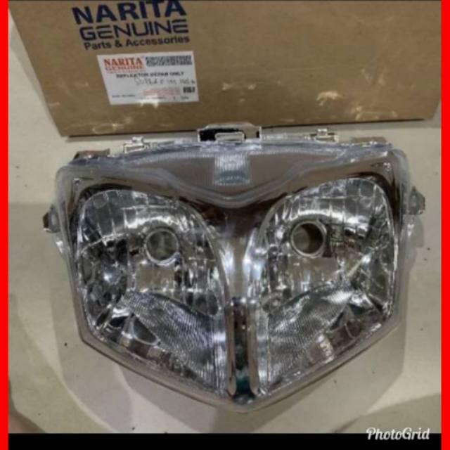 Reflektor lampu depan supra x 125 helm in