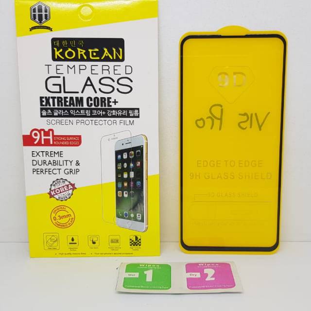 KOREAN Tempered Glass Vivo V15 Pro 6.39&quot; FULL SCREEN TG 5D Vivo V15 Pro FULL GLUE Anti Gores Kaca