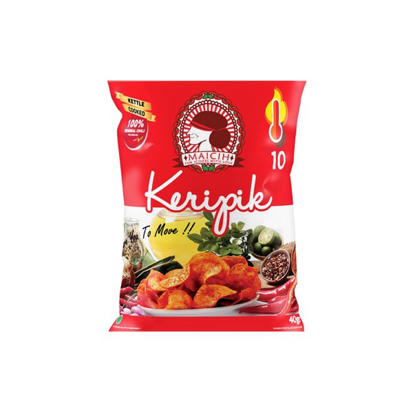 Jual Maicih Keripik Singkong Level 10 40gram Small Size Shopee