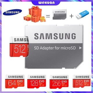 100% Original Samsung Evo Plus Memory Card 32GB/64GB/128GB/256GB/512GB Micro SDXC C10 U3 Micro SD Card SDcard 95MB/s Read Speed
