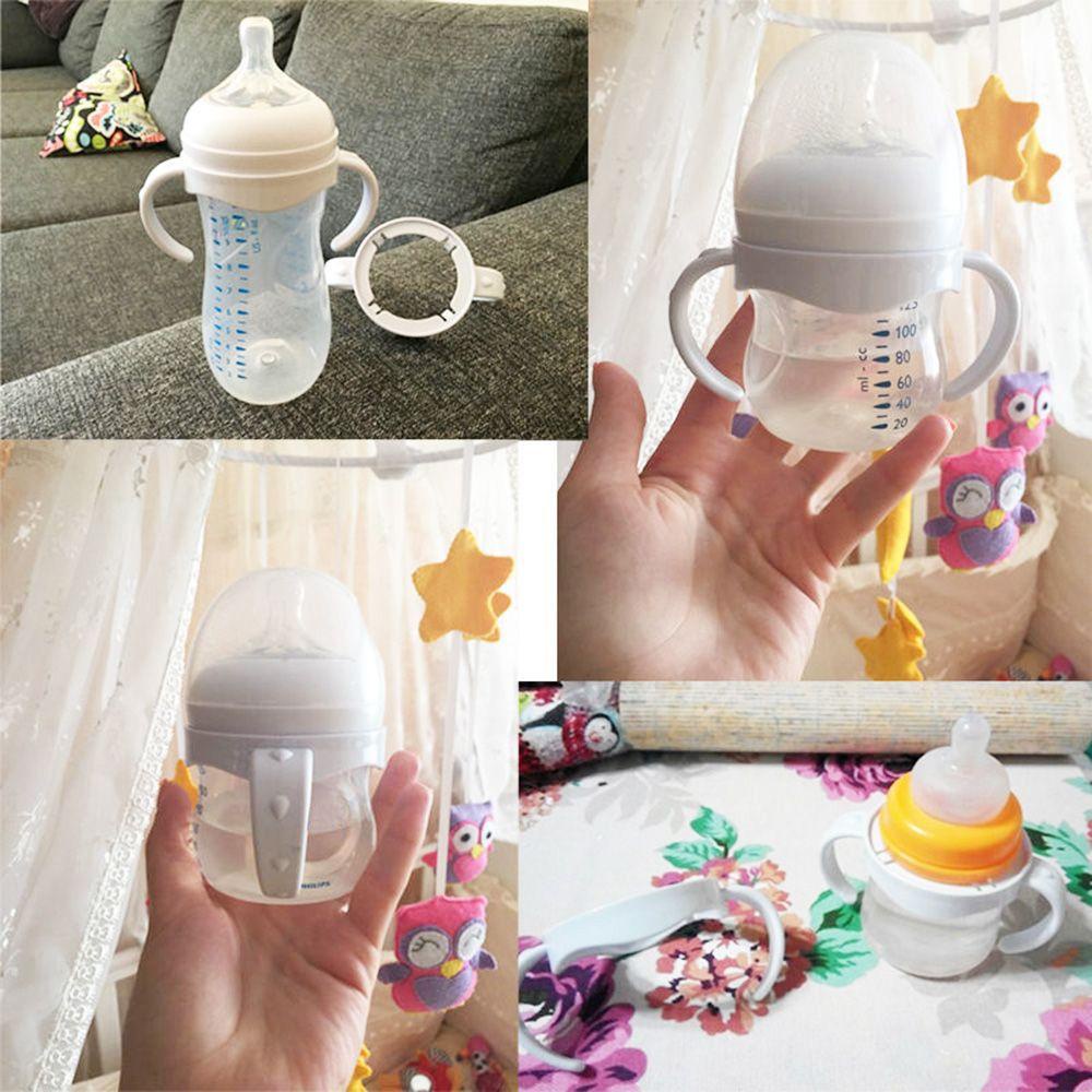 2pcs Botol Gagang Susu Mulut Lebar Aksesoris Makan Bayi