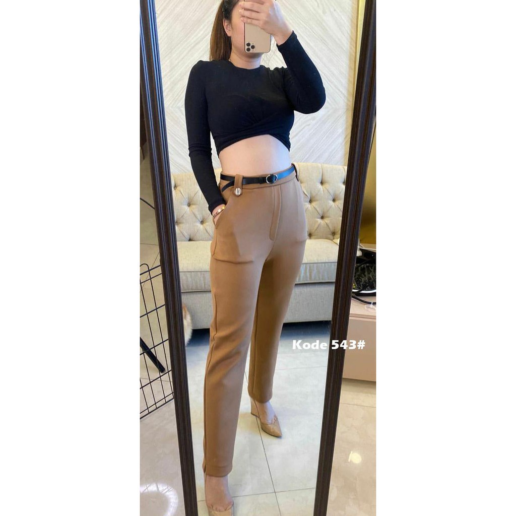 CELANA SCUBA PENSIL FREE BELT / CELANA SCUBA PANTS / CELANA SCUBA STYLE KOREA