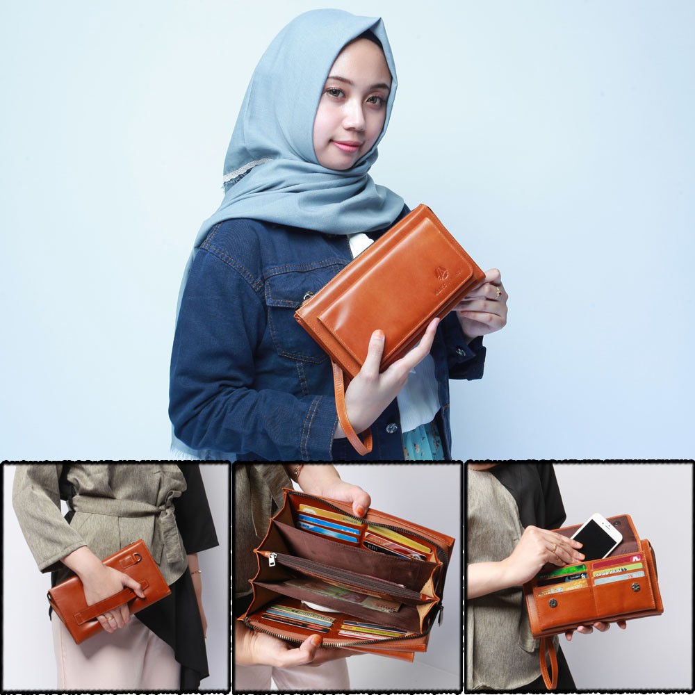 MARETTA PRECIOUS HAND BAG KULIT ASLI FUNGSIONAL DOMPET WANITA KULIT SAPI ASLI 100% PREMIUM AH01