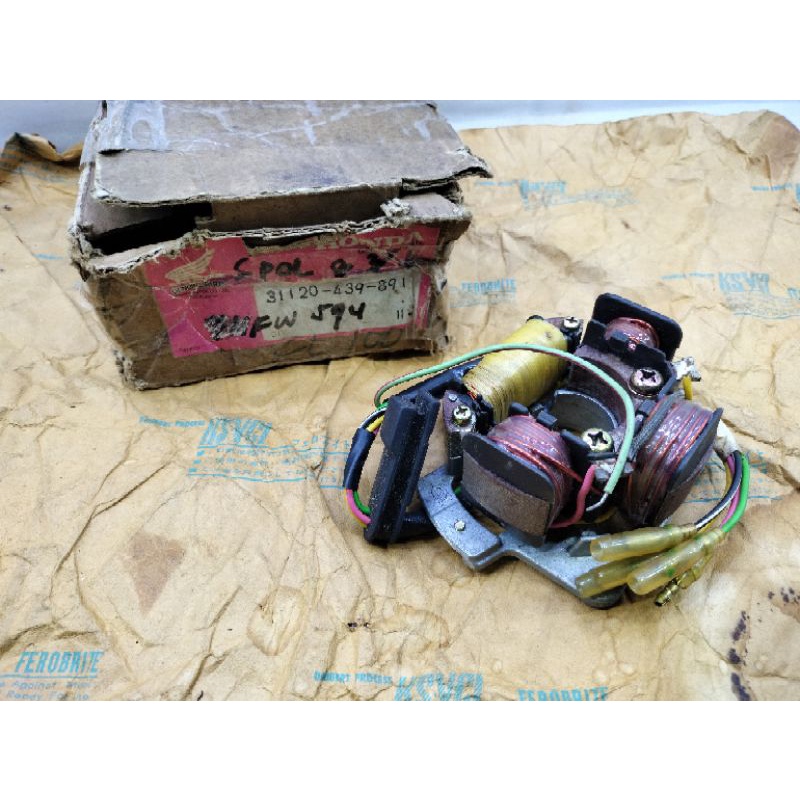 spul spull assy set original ori honda gl100 gl125 cb100 cb125 gl pro max platina original nos japan