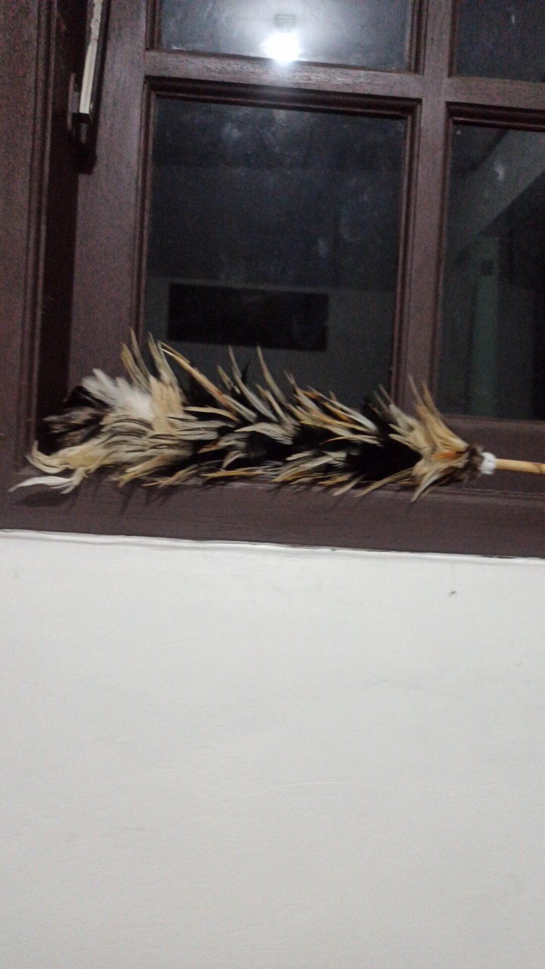 Kemoceng Bulu Ayam Lancur Warna 50 Cm - Kemoceng Microfiber Mobil Murah Anti Rontok - Sulak Bulu Ulu