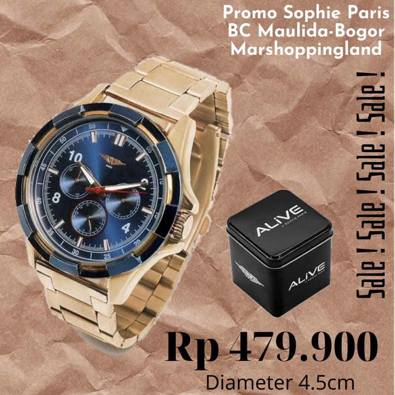 ALIVE GRIHAM WATCH ROSE GOLD GAL374R4 JAM TANGAN PRIA