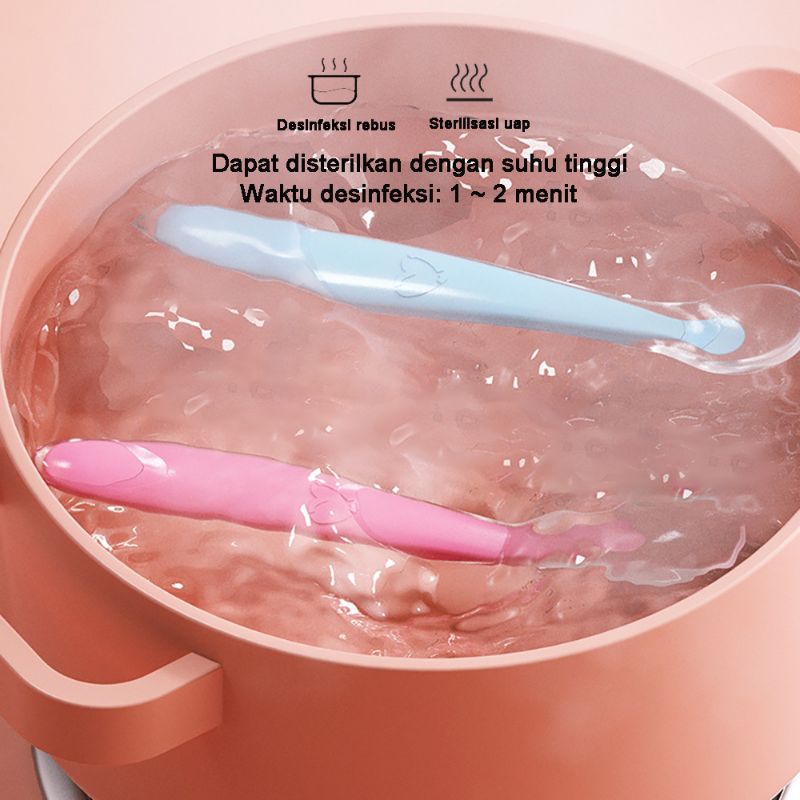 Sendok Makan Bayi Silikone Lentur / Silicone Soft Spoon