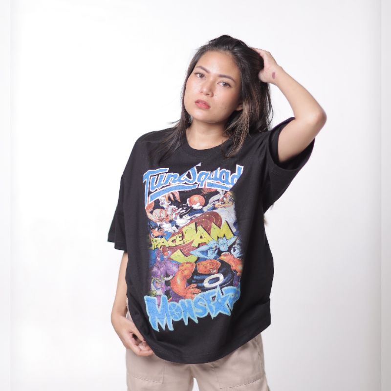 jaket vintage celana varsity hoodie crewneck second kaos Oversized Looney Tunes Space Jam vintage ed