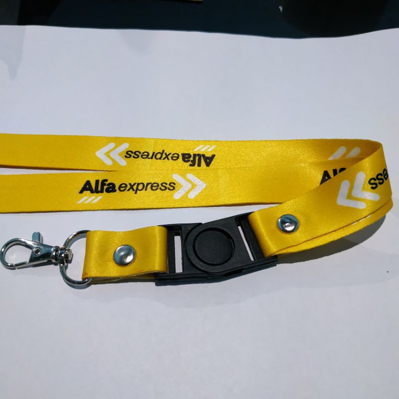

Tali Id Card Lanyard ALFAEXPRESS Printing 2 Sisi