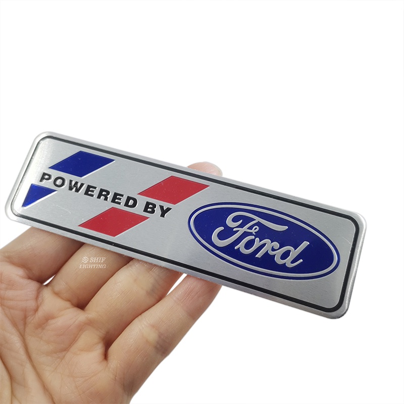 1pc Stiker Emblem Logo FORD RS ST Racing Bahan Aluminum Untuk Dekorasi Mobil