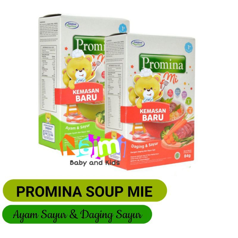 Promina Sup Soup Mie Ayam Sayur Daging Sapi 81 gr 84 gr