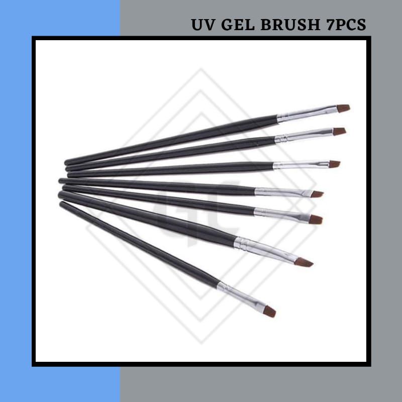 

UV Gel Brush isi 7pcs Brush Nail Art Kuas Kuku Palsu Gel
