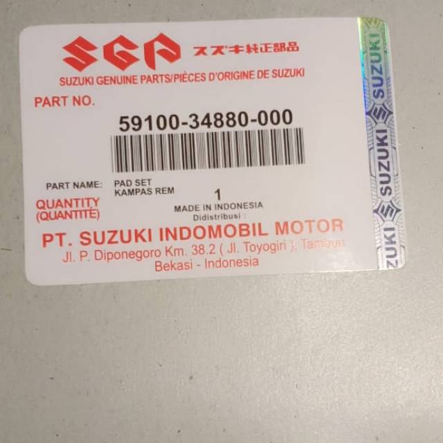 Dispad belakang satria fu new