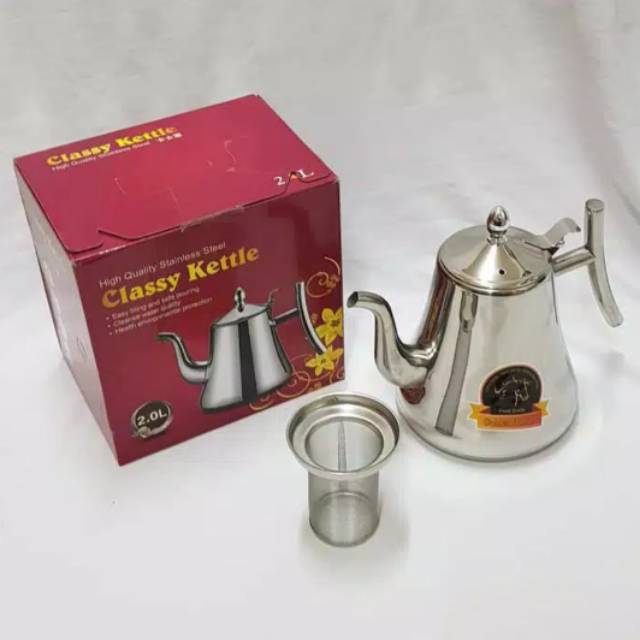 Distributor Teko Classy Kettle  Teko Teh Dan Kopi Stainless Steel Golden Horse GRWe0lkIje9NRM