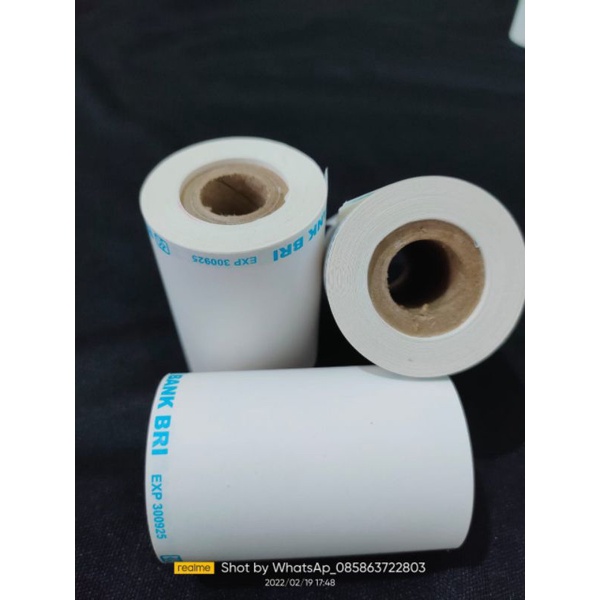 

kertas kasir thermal LOGO BANK BRI ukuran 58x40MM