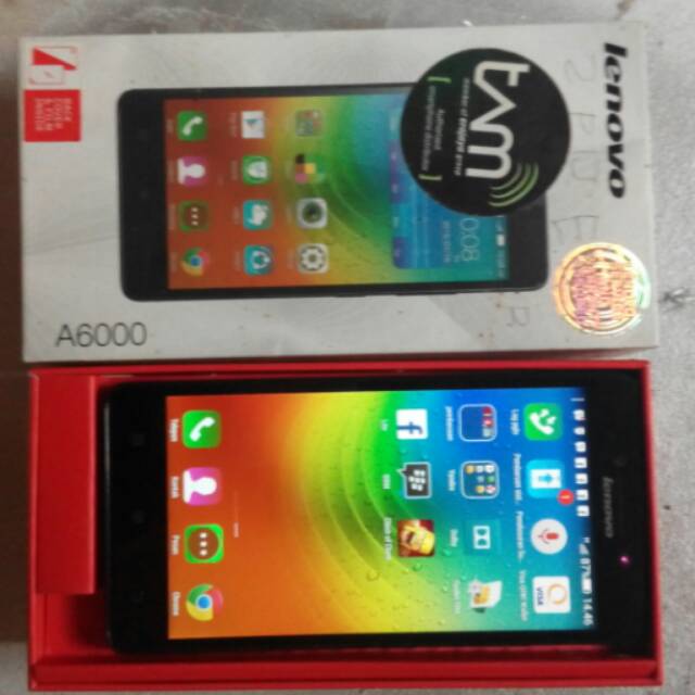 Lenovo a6000 ram 2/16 jaringan 4G fullset no hf