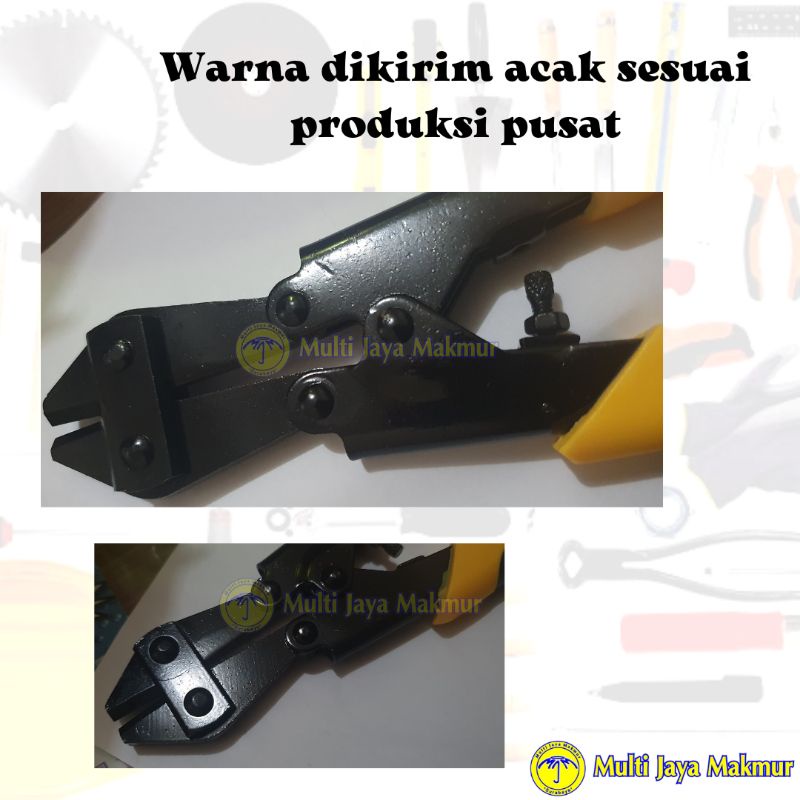 Gegep Gunting Beton Kawat Besi Nikel Rantai/ Pemotong Baja Mini Bolt Cutter