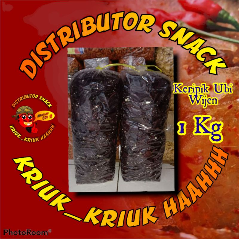 Keripik ubi 1Kg / keripik ubi ungu toping wijen 1kg