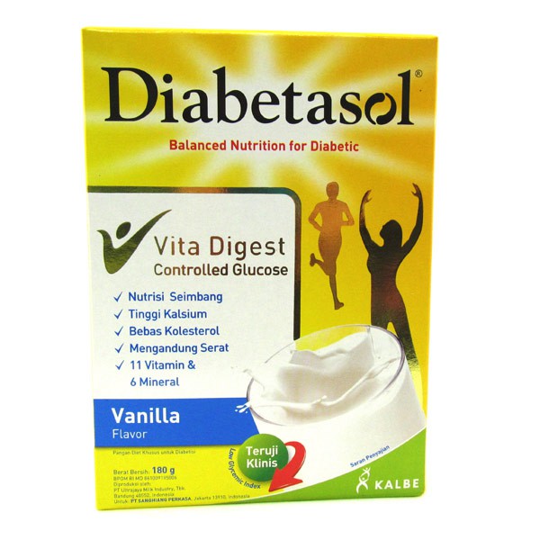 

Diabetasol Adult Milk Vnl Box 180 Gr