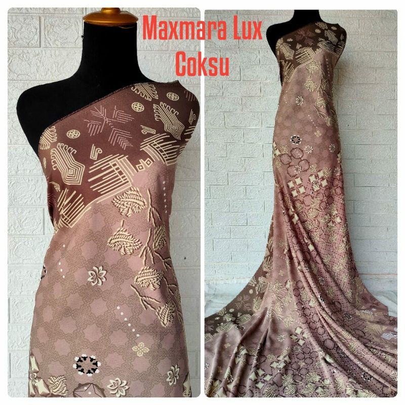 Kain Gamis Maxmara Lux Motif Fajero harga setengah meter