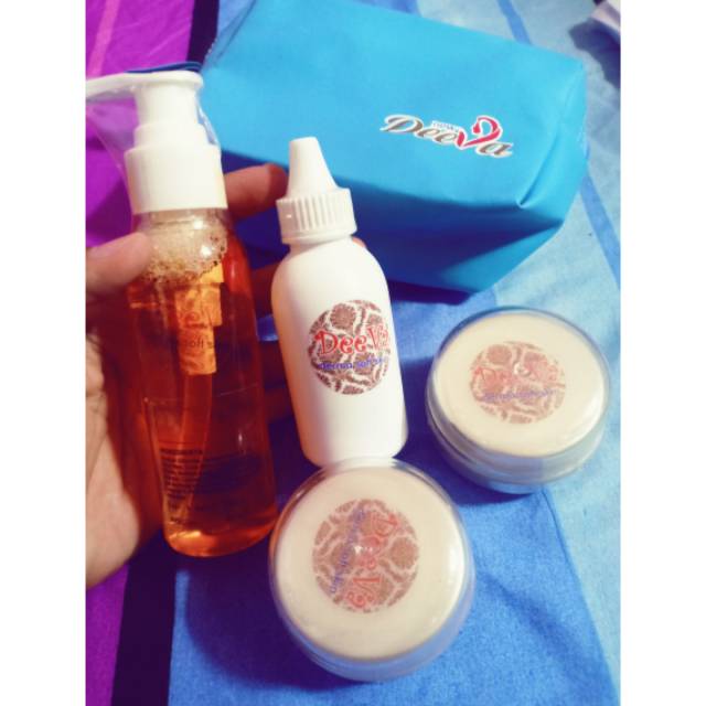 Deeva tahap 2 old paket (kemasan baru jadi ELRIS beauty skincare) isi Dan kualitas Dijamin 100%sama